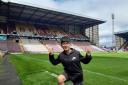 A youngster enjoys Carers Resource's visit around Bradford City's Valley Parade stadium