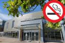 The hospital recently announced it will be removing smoking shelters