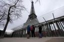 Visitors could not gain entry to the Eiffel Tower last week (Michel Euler/AP)