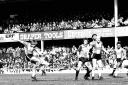 Saints (Southampton Football Club) V Stoke at the Dell. 16th Mar 1985. ? THE SOUTHERN DAILY ECHO ARCHIVES.  Ref  7211j