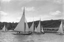 Sunbeams racing off Trefusis in 1939.  David Barnicoat Collection