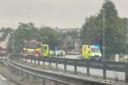 Heavy delays as A36 closed for police and firefighters to attend crash