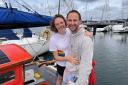 Greg and his wife Jannean at the Falmouth Yacht Haven