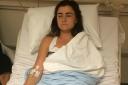 Gabriella Taylor in hospital