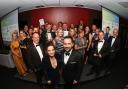 Lauren Bannon and Jez Rose pictured with all the winners of the South Coast Business Awards