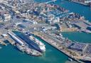 Cruise ship docked in Southampton