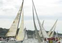 CHOPPY WATERS: IRC Class 7 Ruffian and IRC Class 4 Mongoose pictured in action on the second day of Cowes Week yesterday.	   Pic by Rick Tomlinson.