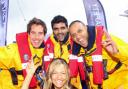 Pictured right at the RNLI dress rehearsal are, from left, Daniel Shonfeld, Sanjeer Sanotra and Kirk Waughaman with Laura Hodson from the RNLI.  Echo picture by Joanna Mann. Order no: 10911795