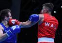 Taylor Bevan (right) in action (Pic: EUBC Boxing)