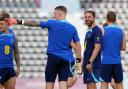 England boss Gareth Southgate during a training session in Qatar (Picture: PA)