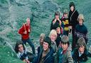 Captain Pat and members of the boys brigade during a trek in Wales in 1975