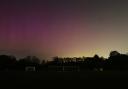The northern lights above the outdoor sports centre on Sunday night