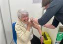 Muriel Standing, 84, from Millbrook getting her sixth dose