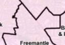 A map of the Freemantle ward
