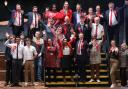 Labour councillors celebrate after retaining control of Southampton City Council.