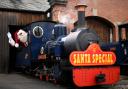 Santa aboard the Exbury Gardens Steam Railway