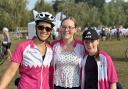 Katrina Cathie on the London to Brighton cycle ride with her two daughters