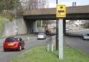 A motorcyclist was slapped with a fine after being clocked by the notorious speed camera on Maybray King Way in Southampton