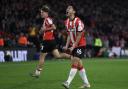 Yukinari Sugawara celebrates setting up Adam Armstrong's winning goal