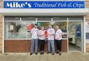 The team at Mike's Traditional Fish & Chips in Eastleigh