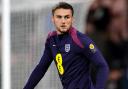 England's Taylor Harwood-Bellis warms up before the UEFA Euro U21 Championship Qualifying Group F match at the Vitality Stadium, Bournemouth. Picture date: Friday October 11, 2024. PA Photo. See PA story SOCCER England Under-21. Photo credit should read: