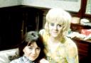 Polly James (right) and Nerys Hughes in the Liver Birds