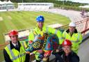Wessex Heartbeat's rhino pays visit to home of Hampshire cricket