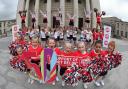 Liberty Pride and Solent Ravens Cheerleaders in Southampton