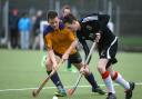 Winchester’s Mark Maunsell, left, in action against London Edwardians. Pic by Chris Moorhouse.
