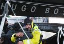 Alex at the finish of the Vendee Globe. PHOTO: Lloyd Images.