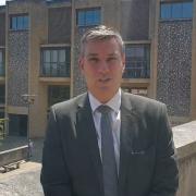 Detective Superintendent Paul Barton speaking outside Winchester Crown Court.
