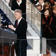 Bill Clinton giving a speech. Credit: Canva