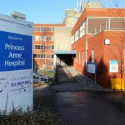 The car park at Princess Anne Hospital in Southampton is closed as refurbishment works get underway