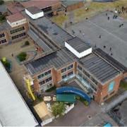 An aerial view of Weston Secondary School in Southampton.