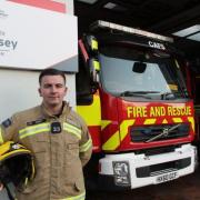 Firefighter James Everett has been formally commended for saving an arsonist's life