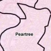 A map of the Peartree ward