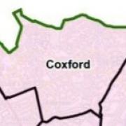 A map of the Coxford ward
