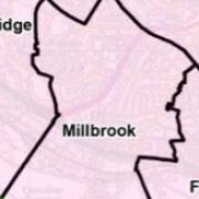 A map of the Millbrook ward