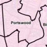 A map of the Portswood ward