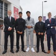Pupils from Brookfield Community School at the 2023 prom at St Mary's Stadium