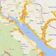 The areas with flood warnings and alerts. Picture: Environment Agency