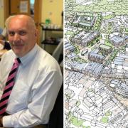Cllr Nick Adams-King and masterplan for Romsey