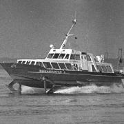Shearwater 4 - Red Funnell Hydrofoil. February 1985.
