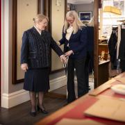 Cunard captain, Inger Thorhauge, met Savile Row Master Tailor Kathryn Sargent for a final uniform fitting.