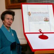 Princess Anne when she visited the Lord Mayor of Southampton last year