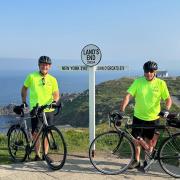 Gary and Stan cycled from Land's End to John O'Groats for Sophie's Legacy