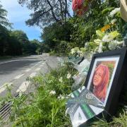 Tributes left for Kieran Short at the site of the crash