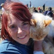 Jess on Scafell Pike with Louis