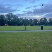 Emergency services in Hoglands Park on Wednesday