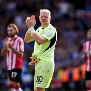 Southampton goalkeeper Aaron Ramsdale applauds the fans after a 1-1 draw with Ipswich